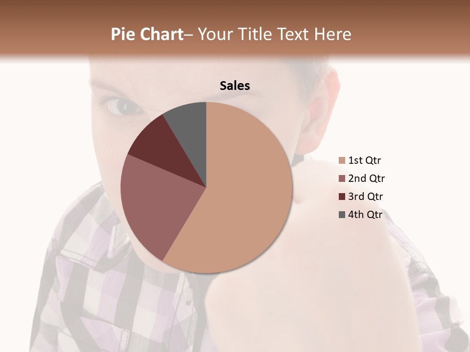 A Young Boy Making A Thumbs Up Sign PowerPoint Template