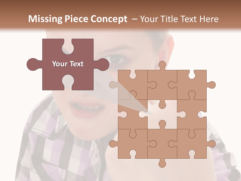 A Young Boy Making A Thumbs Up Sign PowerPoint Template