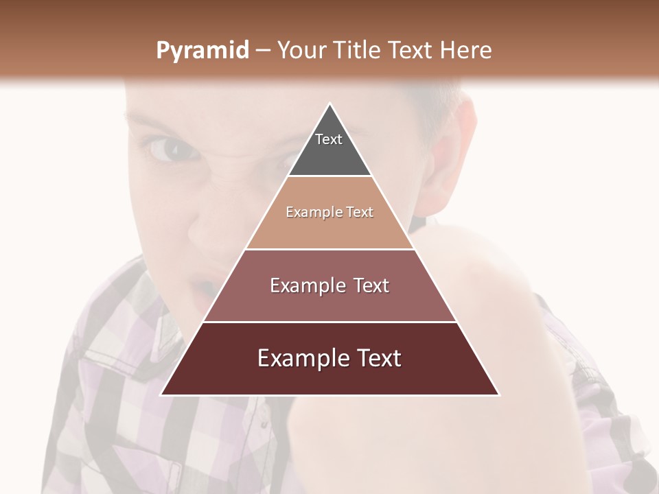 A Young Boy Making A Thumbs Up Sign PowerPoint Template