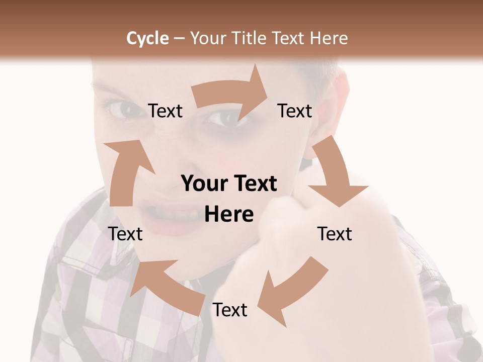 A Young Boy Making A Thumbs Up Sign PowerPoint Template