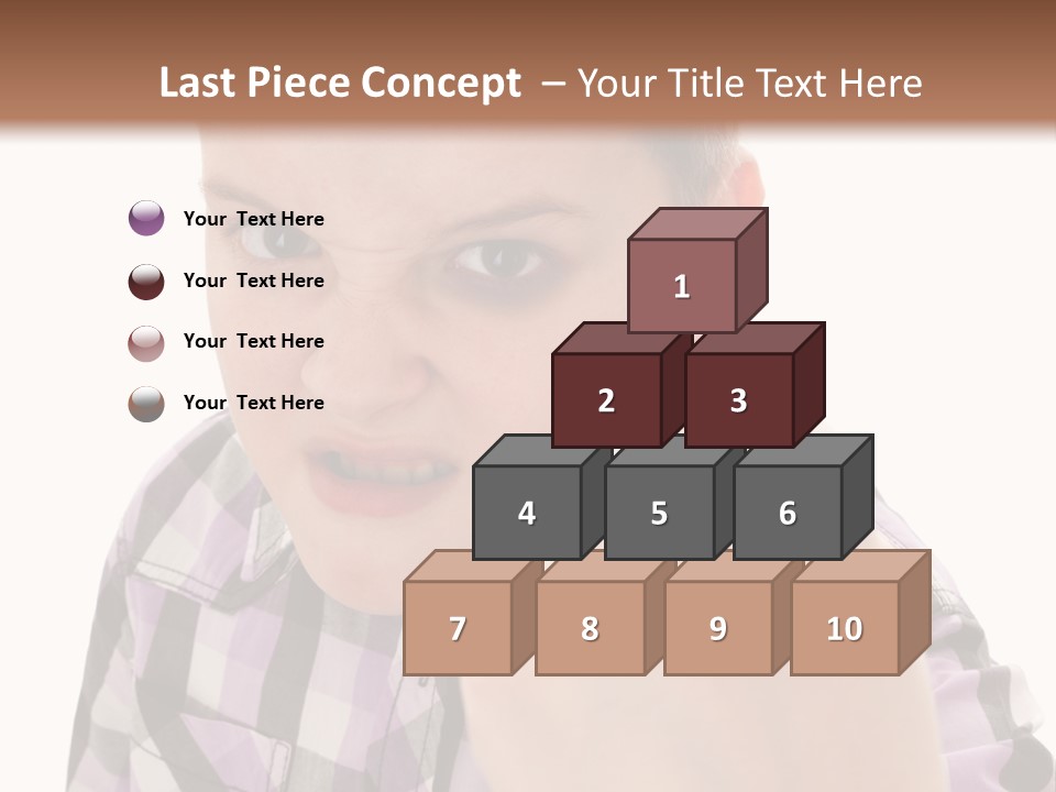A Young Boy Making A Thumbs Up Sign PowerPoint Template
