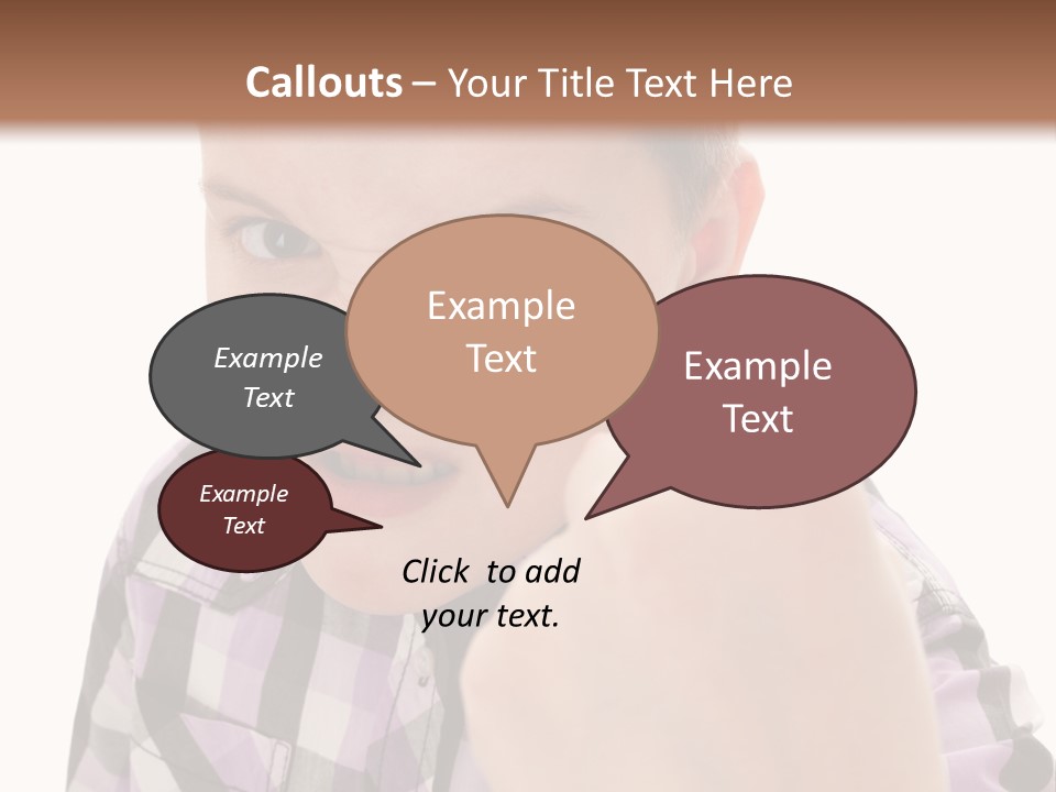 A Young Boy Making A Thumbs Up Sign PowerPoint Template