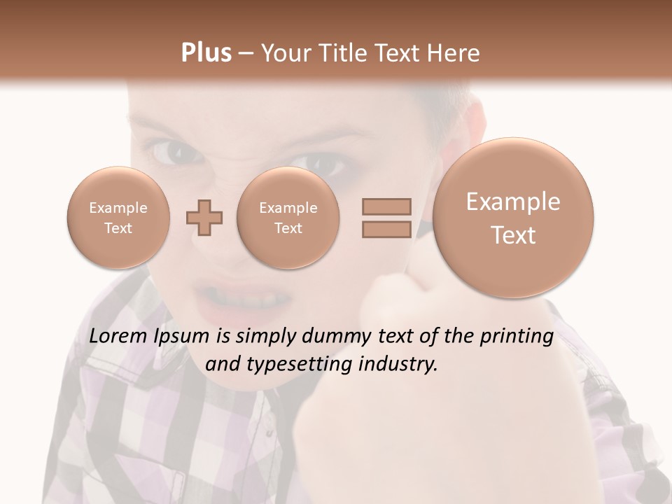 A Young Boy Making A Thumbs Up Sign PowerPoint Template