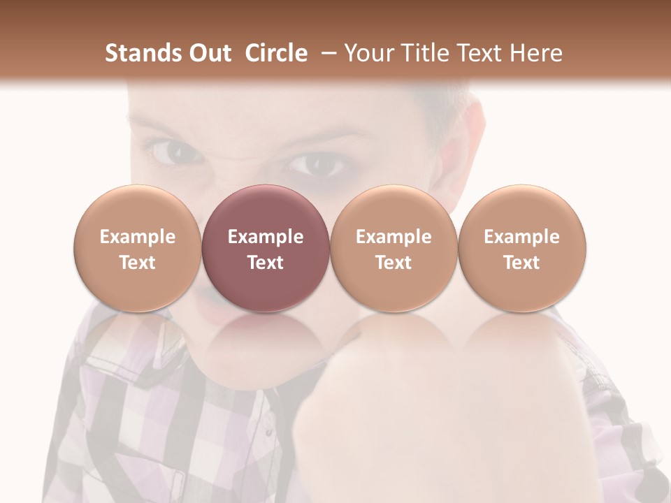 A Young Boy Making A Thumbs Up Sign PowerPoint Template