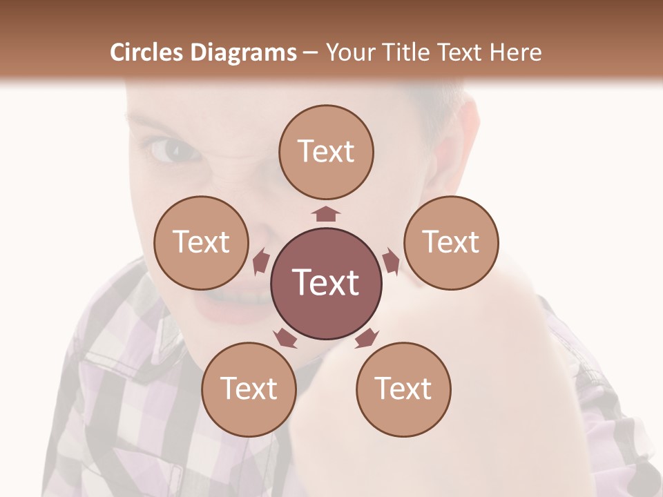 A Young Boy Making A Thumbs Up Sign PowerPoint Template