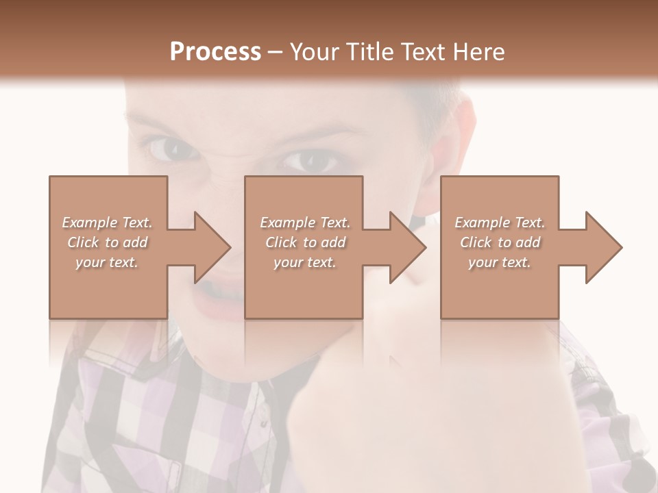 A Young Boy Making A Thumbs Up Sign PowerPoint Template