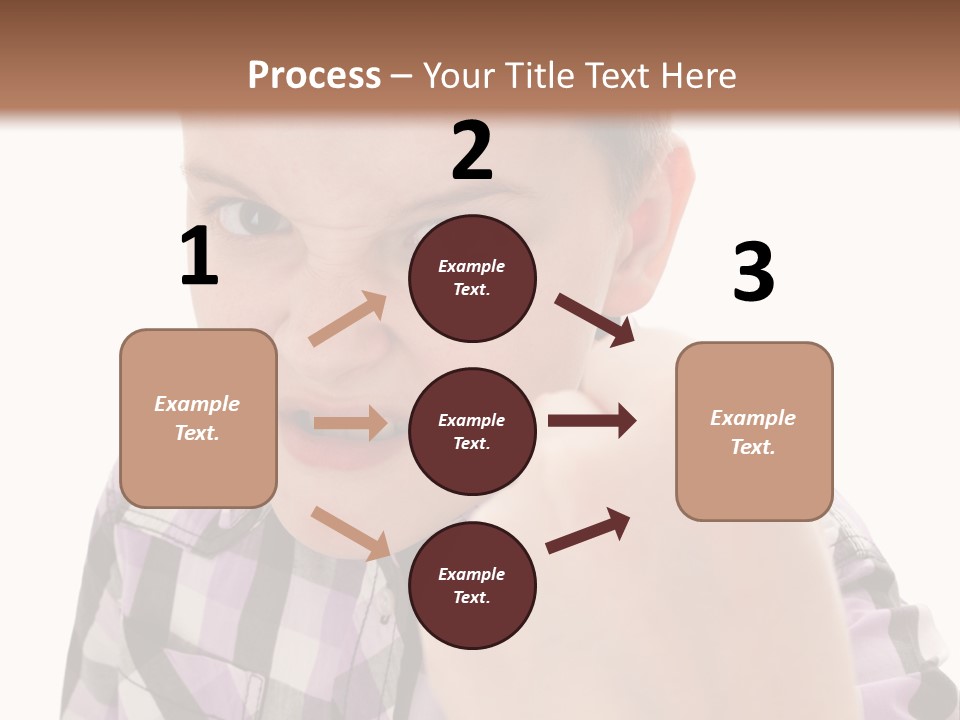 A Young Boy Making A Thumbs Up Sign PowerPoint Template