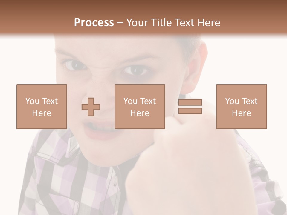 A Young Boy Making A Thumbs Up Sign PowerPoint Template