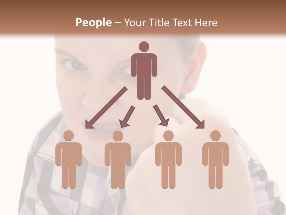 A Young Boy Making A Thumbs Up Sign PowerPoint Template