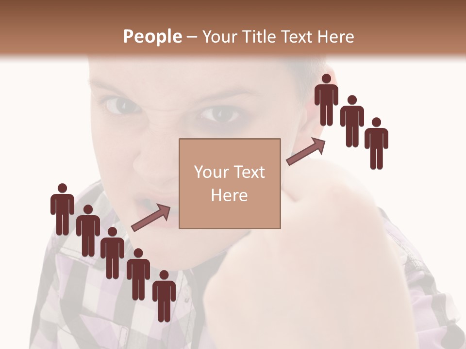 A Young Boy Making A Thumbs Up Sign PowerPoint Template