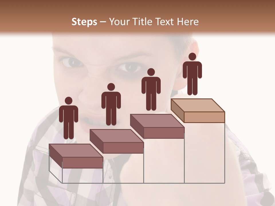 A Young Boy Making A Thumbs Up Sign PowerPoint Template