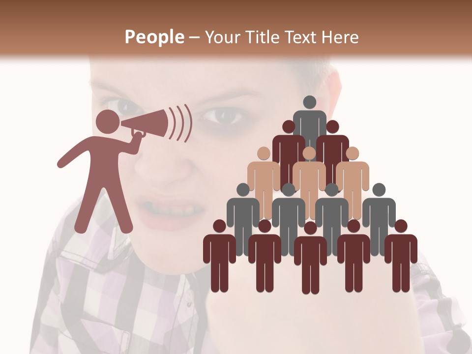 A Young Boy Making A Thumbs Up Sign PowerPoint Template