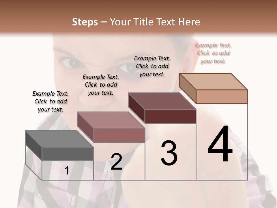A Young Boy Making A Thumbs Up Sign PowerPoint Template