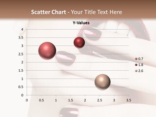 A Woman With Red Nail Polish Holding Her Mouth Open PowerPoint Template