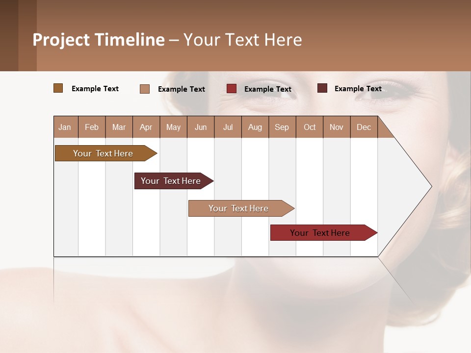 A Woman With A Smile On Her Face PowerPoint Template