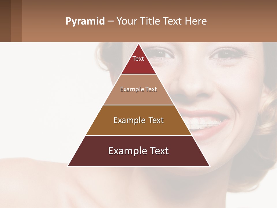 A Woman With A Smile On Her Face PowerPoint Template