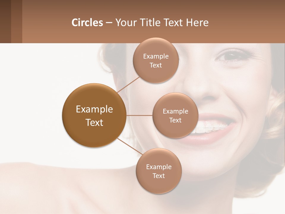 A Woman With A Smile On Her Face PowerPoint Template