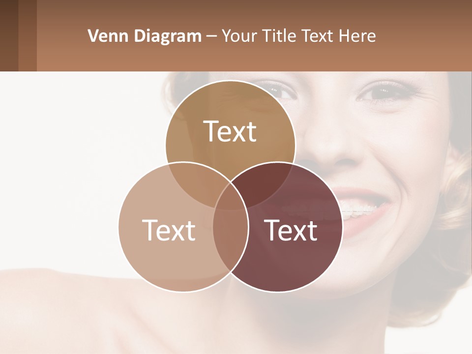 A Woman With A Smile On Her Face PowerPoint Template