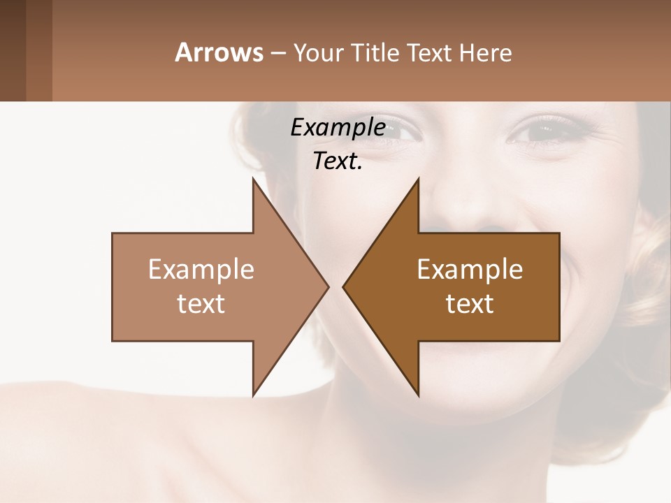 A Woman With A Smile On Her Face PowerPoint Template