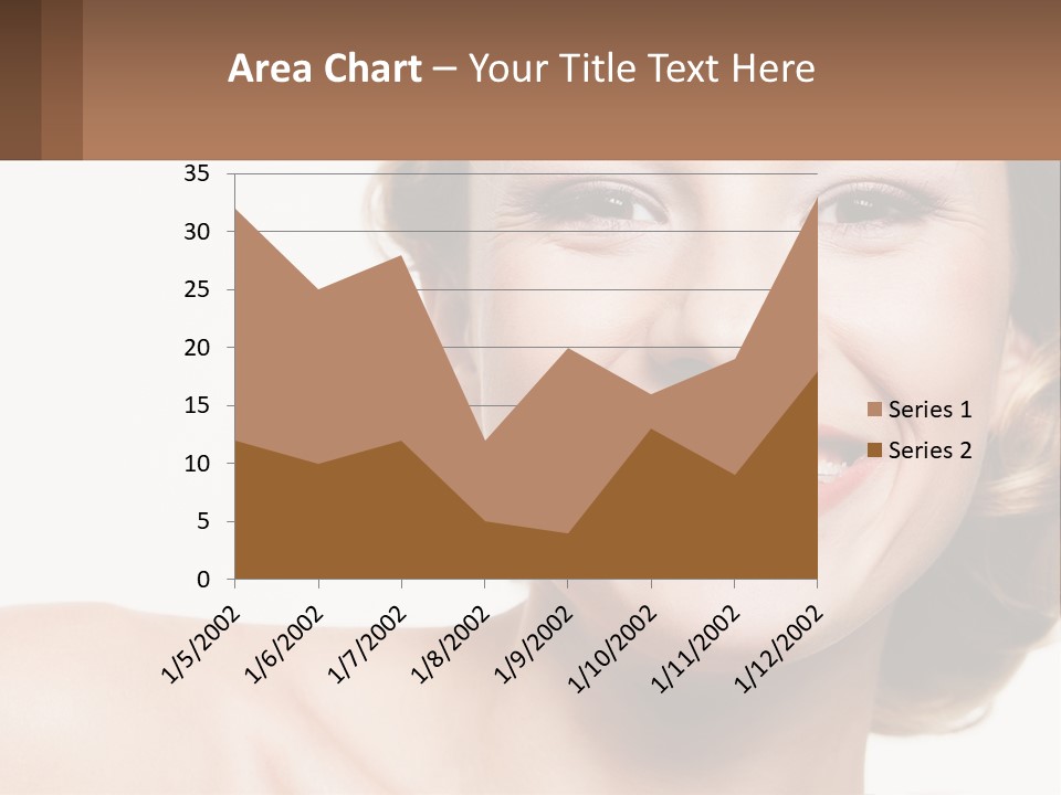 A Woman With A Smile On Her Face PowerPoint Template