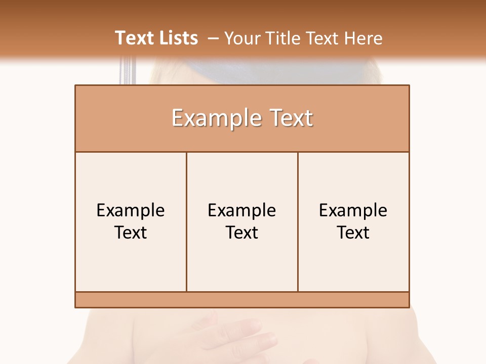 A Baby Wearing A Graduation Cap And Holding His Hands Together PowerPoint Template
