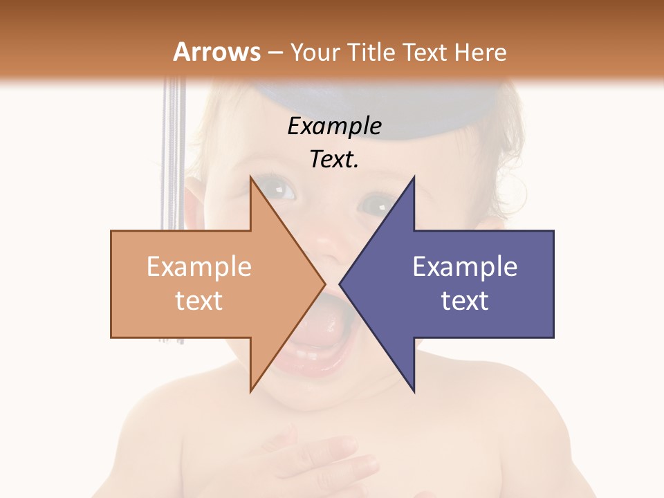 A Baby Wearing A Graduation Cap And Holding His Hands Together PowerPoint Template