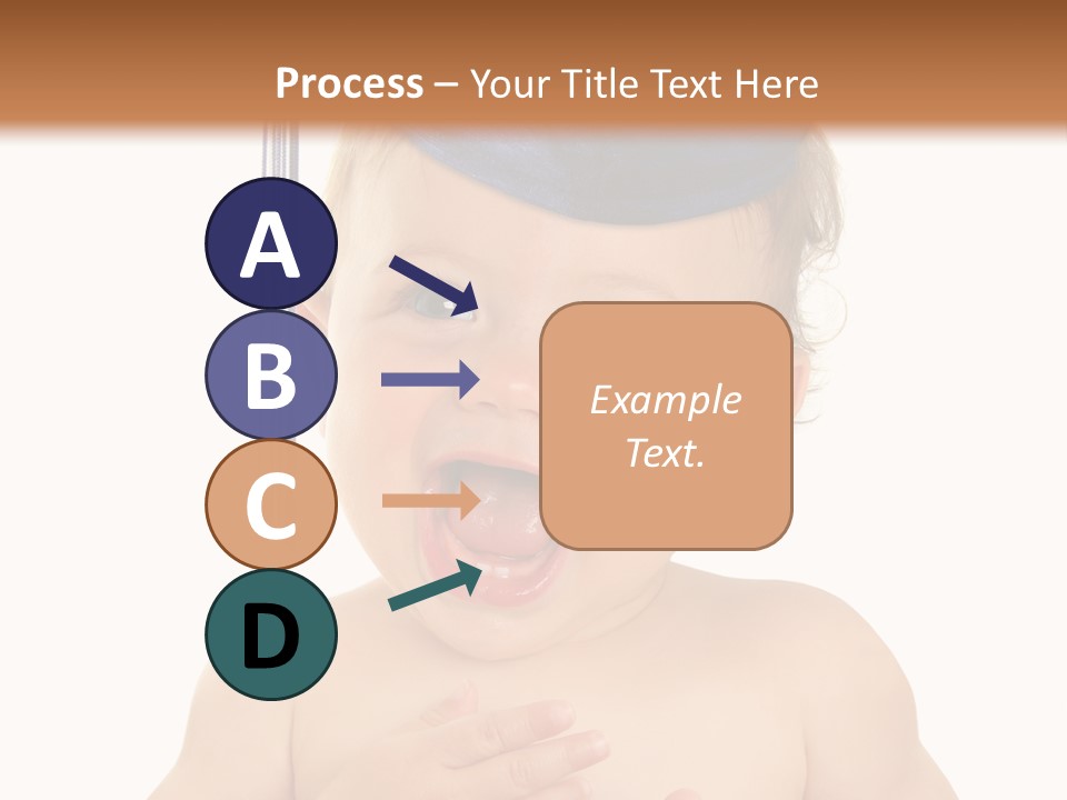 A Baby Wearing A Graduation Cap And Holding His Hands Together PowerPoint Template