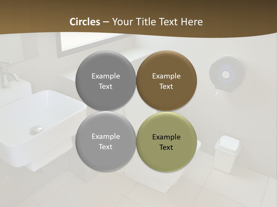 A White Toilet Sitting Next To A White Sink PowerPoint Template