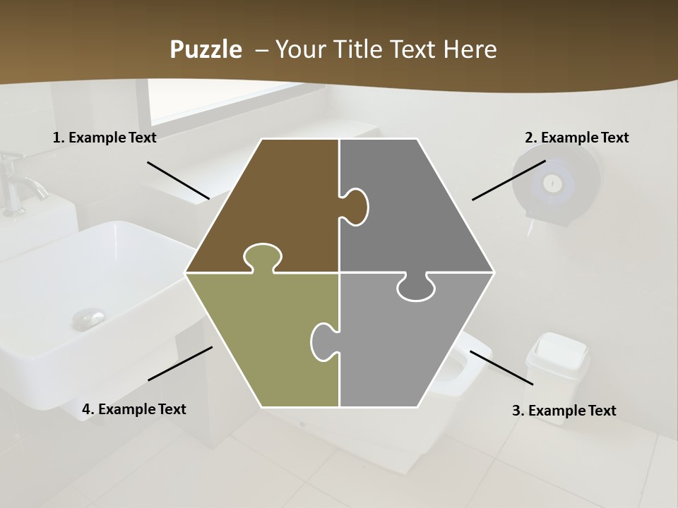 A White Toilet Sitting Next To A White Sink PowerPoint Template