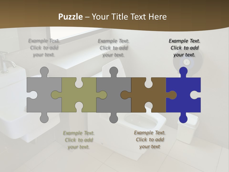 A White Toilet Sitting Next To A White Sink PowerPoint Template