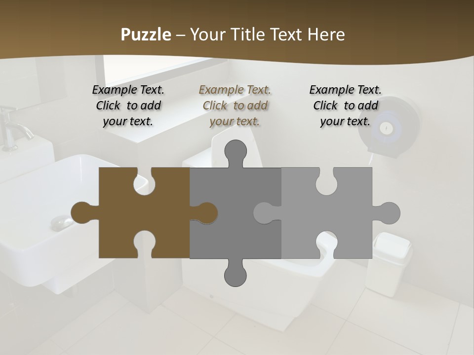 A White Toilet Sitting Next To A White Sink PowerPoint Template