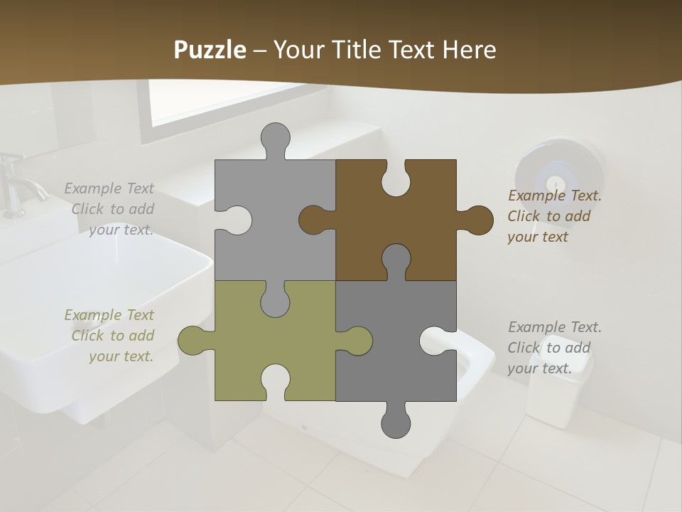 A White Toilet Sitting Next To A White Sink PowerPoint Template