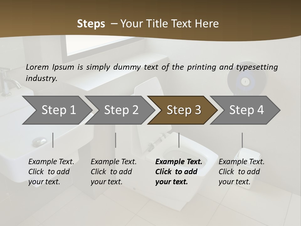 A White Toilet Sitting Next To A White Sink PowerPoint Template