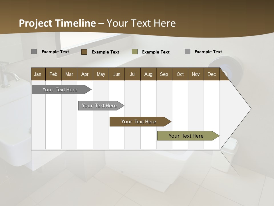A White Toilet Sitting Next To A White Sink PowerPoint Template