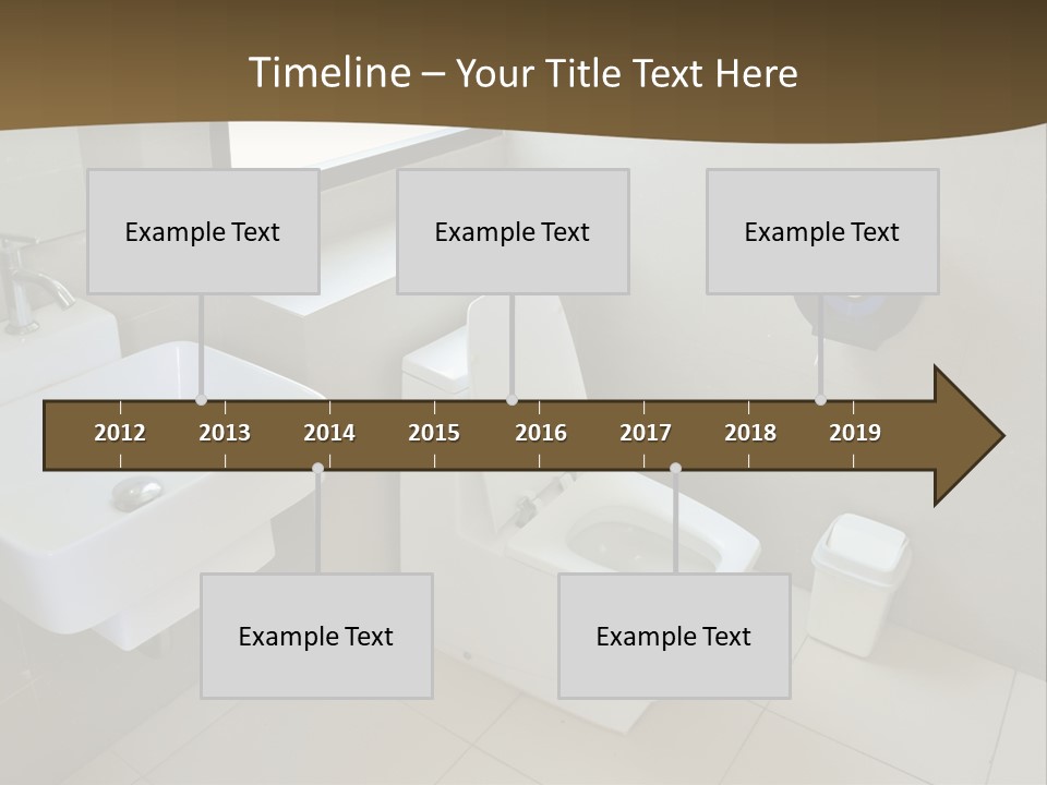 A White Toilet Sitting Next To A White Sink PowerPoint Template