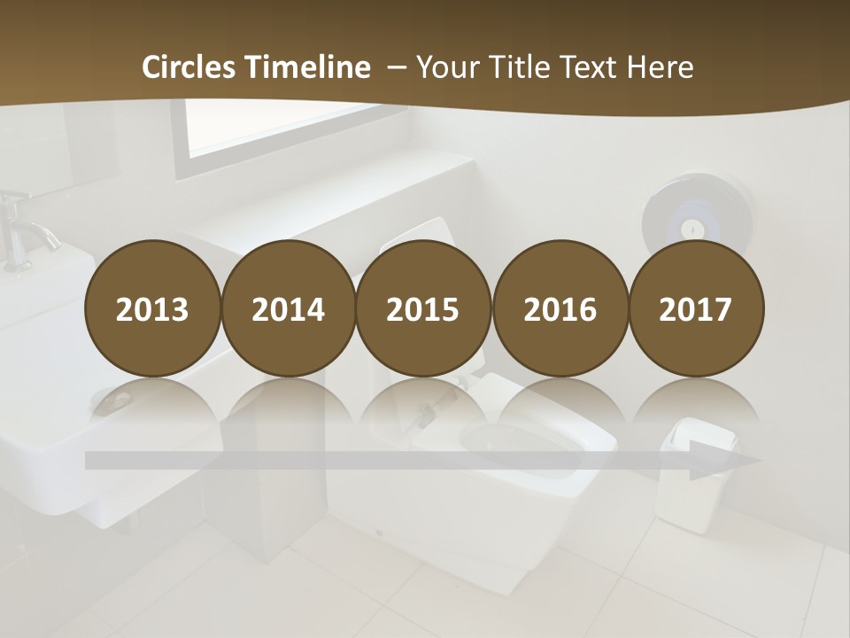A White Toilet Sitting Next To A White Sink PowerPoint Template