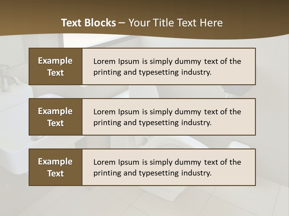 A White Toilet Sitting Next To A White Sink PowerPoint Template