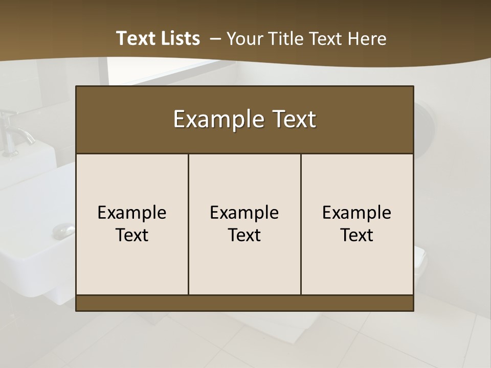 A White Toilet Sitting Next To A White Sink PowerPoint Template