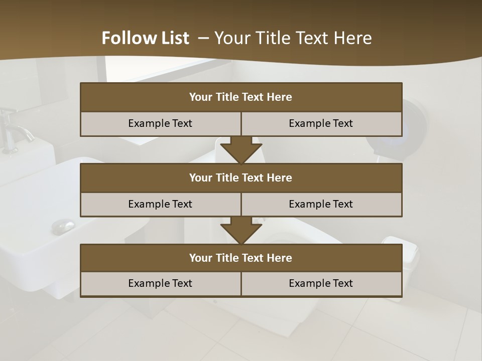 A White Toilet Sitting Next To A White Sink PowerPoint Template