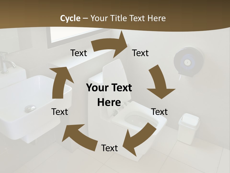 A White Toilet Sitting Next To A White Sink PowerPoint Template