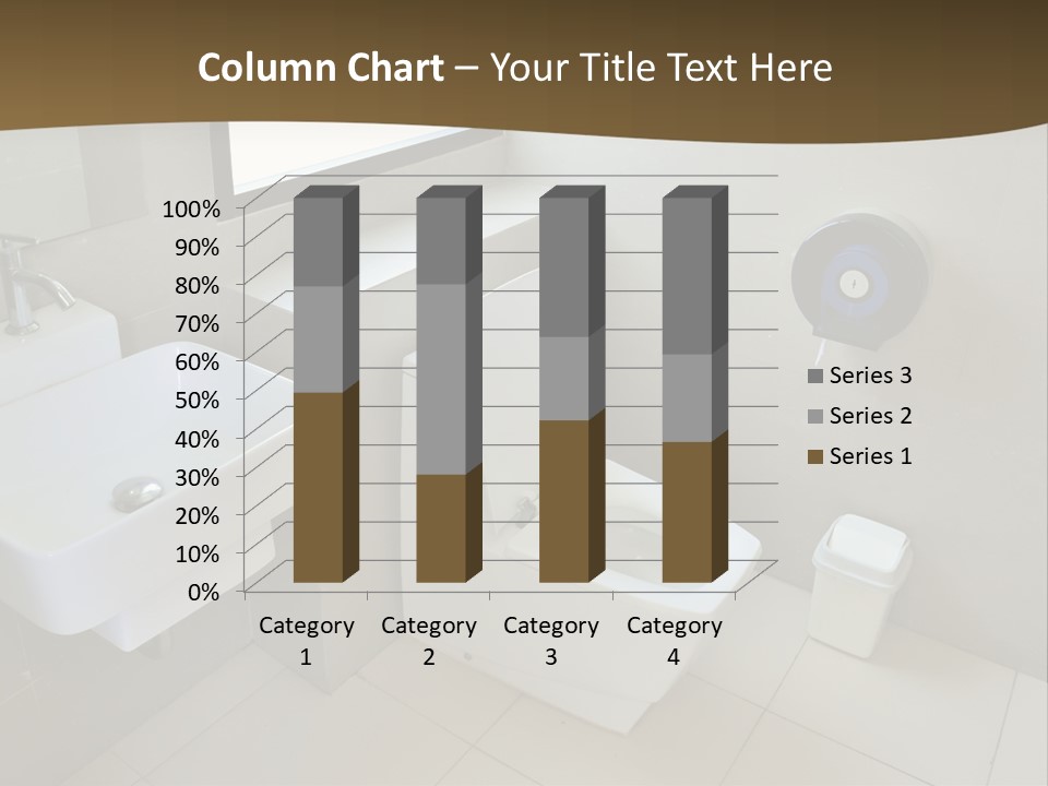 A White Toilet Sitting Next To A White Sink PowerPoint Template