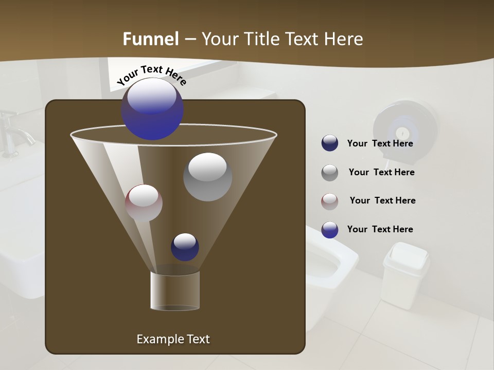 A White Toilet Sitting Next To A White Sink PowerPoint Template