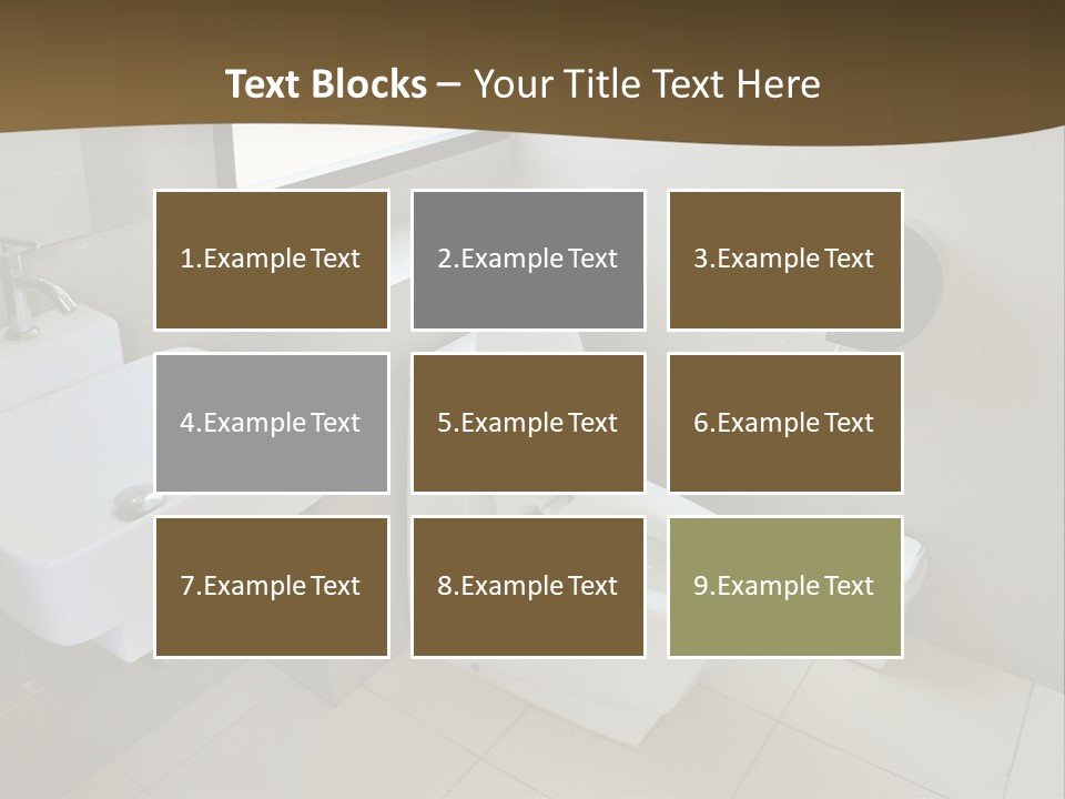 A White Toilet Sitting Next To A White Sink PowerPoint Template