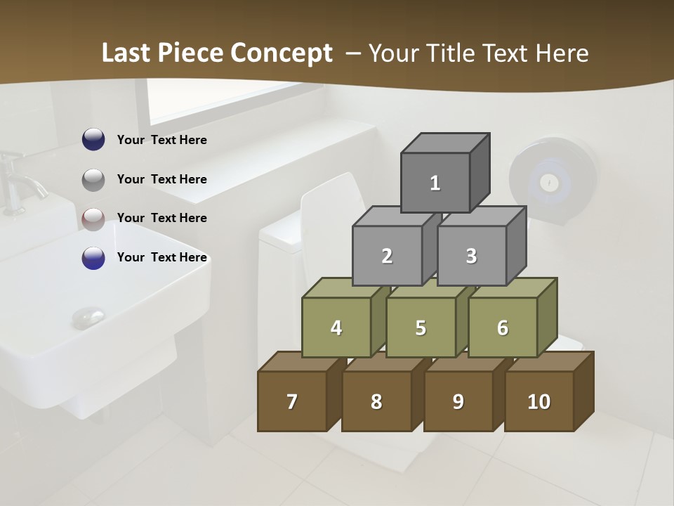 A White Toilet Sitting Next To A White Sink PowerPoint Template