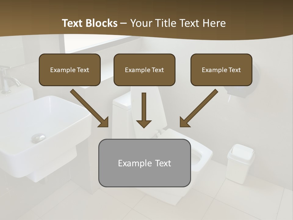 A White Toilet Sitting Next To A White Sink PowerPoint Template
