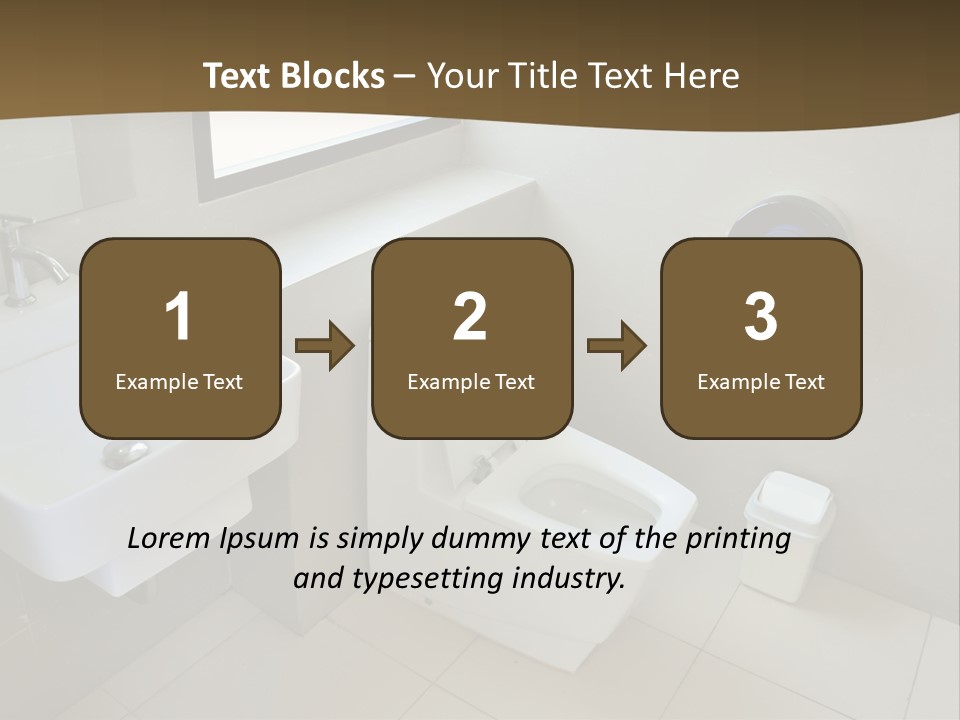 A White Toilet Sitting Next To A White Sink PowerPoint Template