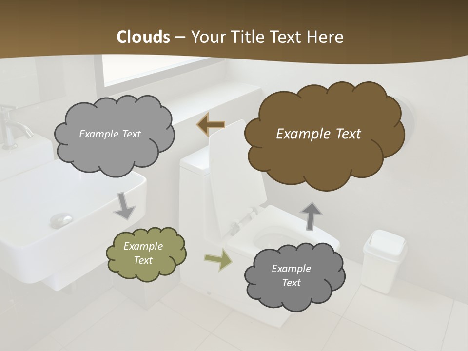 A White Toilet Sitting Next To A White Sink PowerPoint Template