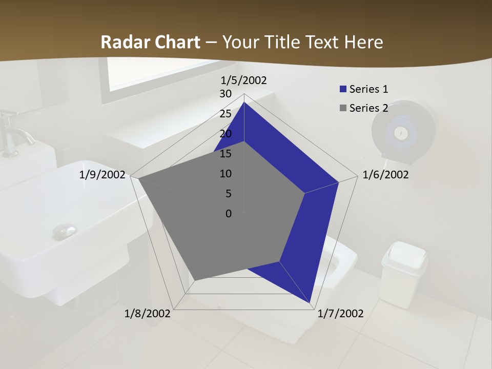 A White Toilet Sitting Next To A White Sink PowerPoint Template