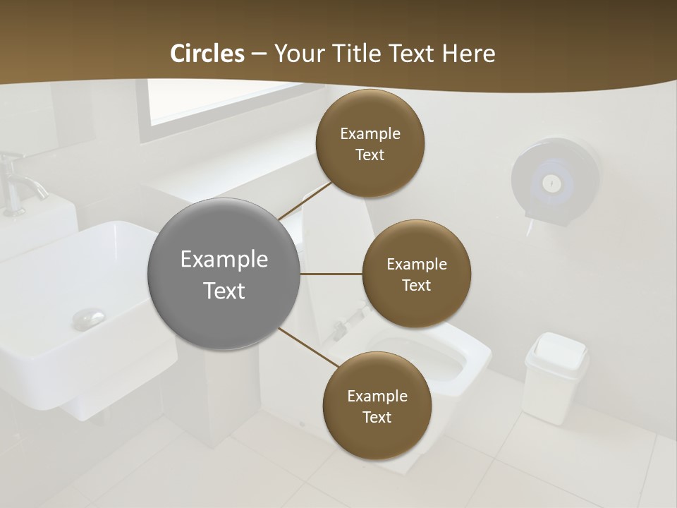 A White Toilet Sitting Next To A White Sink PowerPoint Template