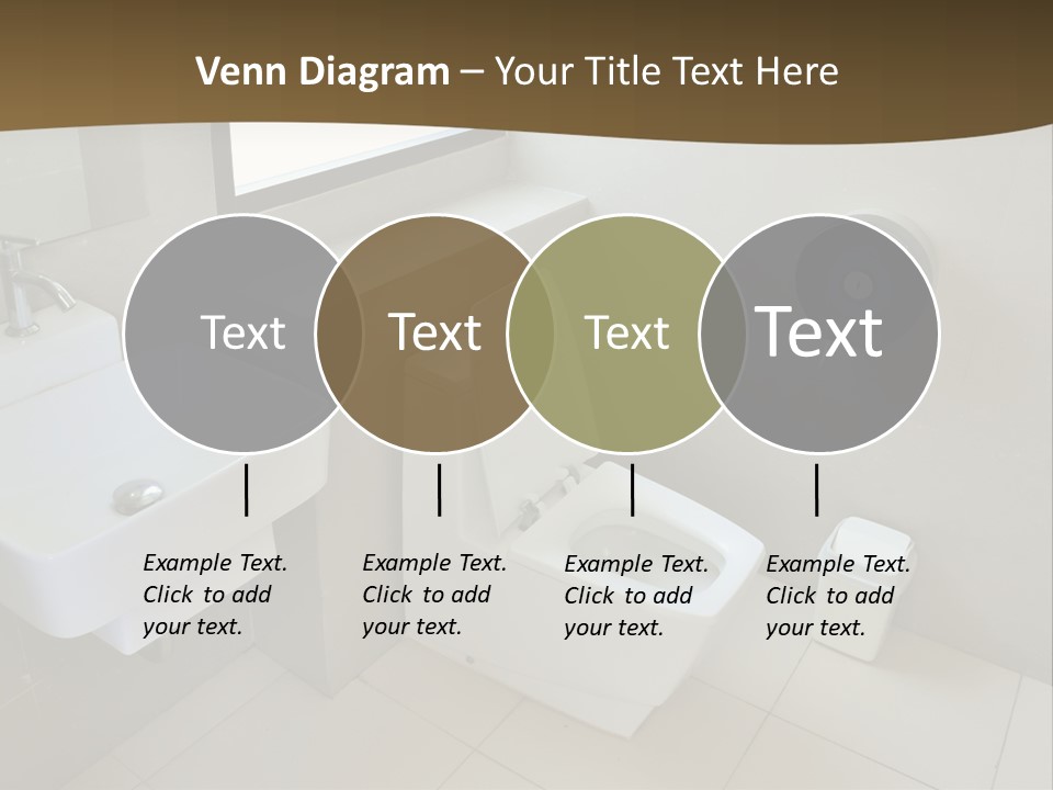 A White Toilet Sitting Next To A White Sink PowerPoint Template